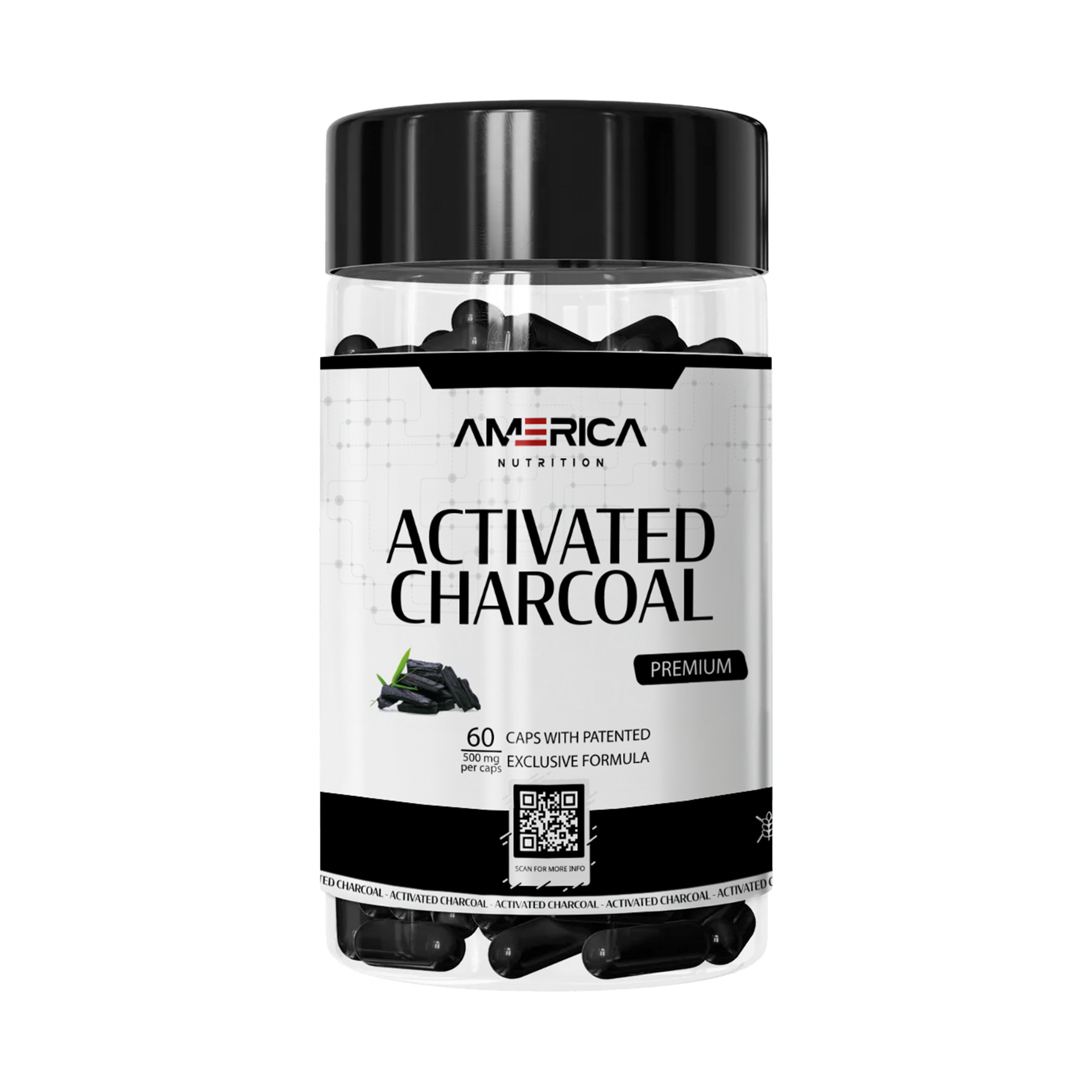 Carvão Vegetal Ativado (Activated Charcoal Premium)